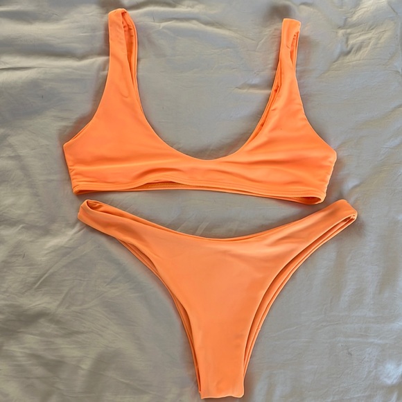 Neon Orange Bikini, zaful, size large - Picture 1 of 3